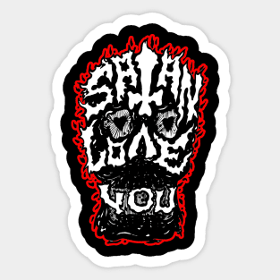 satan love you 1 Sticker